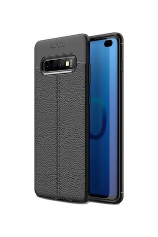Samsung Uyumlu Galaxy S10+ Plus Deri Görünümlü Lux Niss Silikon Kilif 457445224
