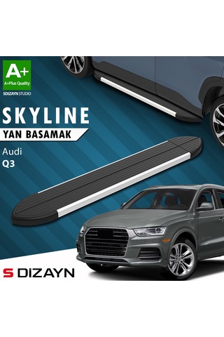 S-dizayn Audi Q3 8u Skyline Aluminyum Yan Basamak 173 Cm 2011-2018 A+ Kalite