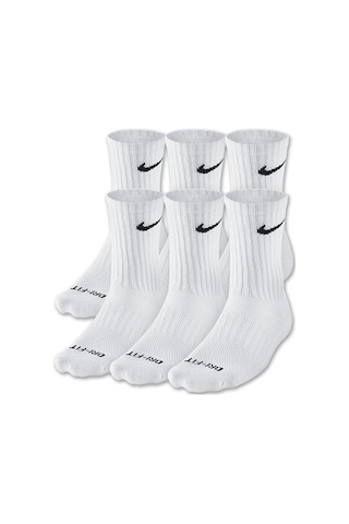 Nike Dri-fit Cushioned Crew Orta Boy Erkek Çorap Beyaz Sx4446-...