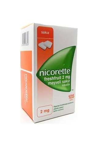 Nicorete Meyveli Sakız 2mg 105 Adet Nicorete Meyveli Sakız 2mg 105 Adet