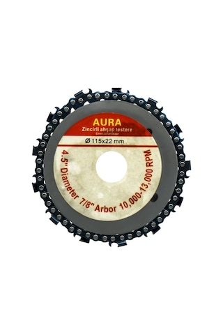 Zincirli Ispiral Kesici Disk 115 Mm Ağaç Kesme Diski Küçük 115mm Avuç Içi Taşlamalara Testere