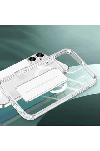 Gldısptm Joko Apple iPhone Uyumlu 16 Kılıf Alfa Magsafe Standlı Kapak - Siyah
