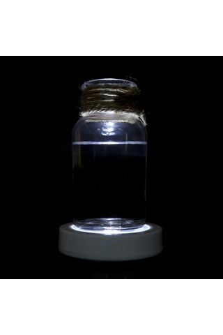 Shineyee Led Işıklı Bardaq Altlığı, Duyarlı Dairesel Parlak Taban, Bar Ktv Biracı İçin, Beyaz Kasa Beyaz Işık Pil Yok