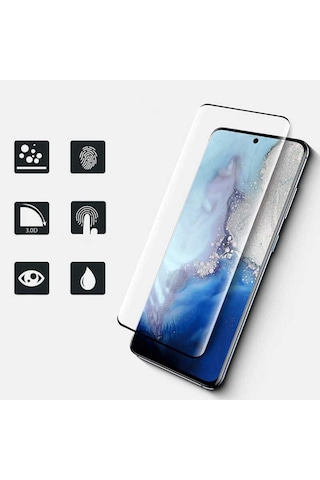 Samsung Uyumlu Galaxy S21 Plus Nano Pet Full Ekran Koruyucu Siyah