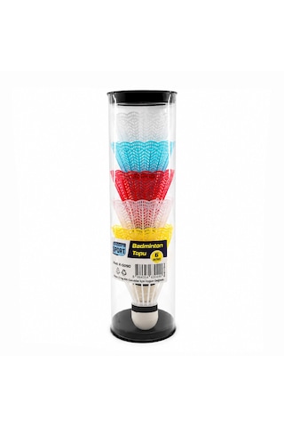 6pcs Renkli Badminton Topu 5691