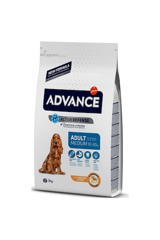 Advance Medium Adult Chicken Tavuklu Orta Irk Yetişkin Köpek Maması 3 KG