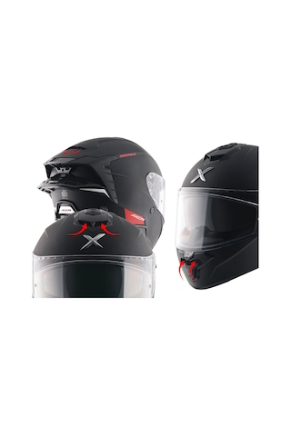 Axor Brutale Sc Dual Spoiler Motosiklet Kaskı Siyah Mat