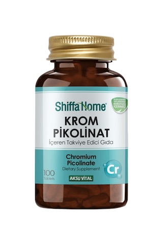 Shiffa Home Krom Pikolinat Takviye Edici Gıda 100 Tablet Shiffa Home Krom Pikolinat Takviye Edici Gıda 100 Tablet