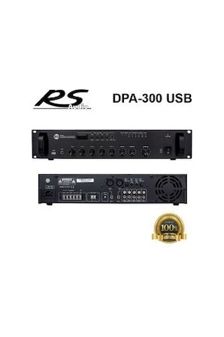 Rs Audio Dpa 300 Usb 300 Watt 5 Kanal 100V Anfi Mikser