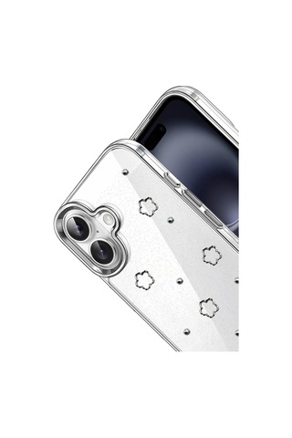 Apple Uyumlu iPhone 17 Uyumlu Fiyonk Desenli Kapak - Desen 2 Renkli