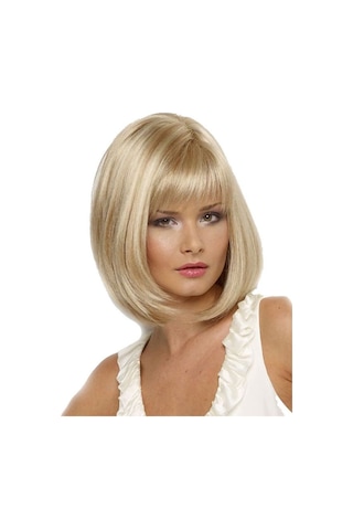 Kadın Qi Liu Hai Sarışın Kısa Peruk