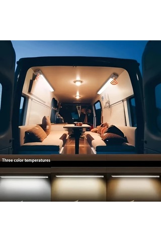 Willowhaven Şarj Edilebilir Led Sensörlü Lamba, 2'li Paket Beyaz 30 Cm, Dolap Ve Karavan Aydınlatma