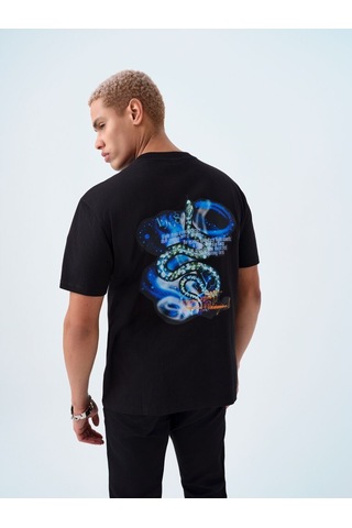 LOFT Loose Fit Erkek Tshirt K.kol Lf2039469 Q1.v1 Siyah