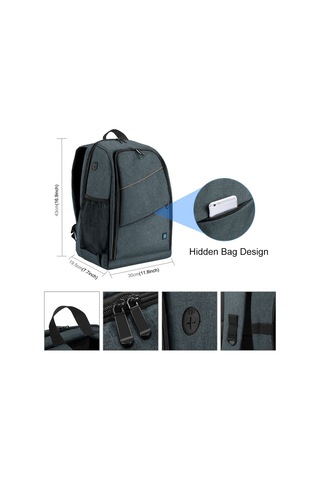 Sones Puluz Açık Hava Taşınabilir Su Geçirmez Çizilmeye Dayanıklı Çift Omuz Sırt Çantası E Kamera Kamera Çantası & Kılıfı 50653354