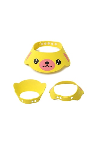 Sevimli Ayıcık Bebek Ve Çocuk İçin Banyo Siperlik Şapka Sarı