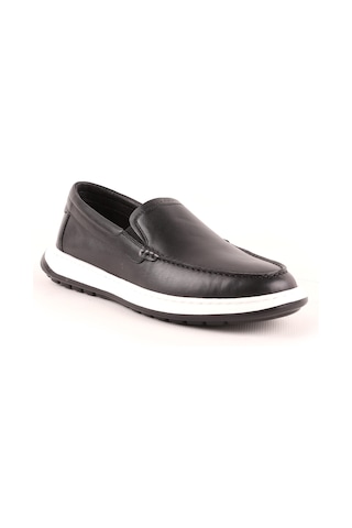 Lbr H1018 Erkek Deri Casual Ayakkabı Siyah Siyah