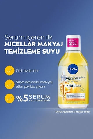 Nivea Aydınlatıcı Micellar Makyaj Temizleme Suyu 400 ML