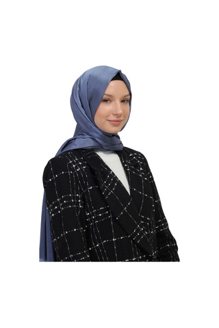 Çift Taraflı Düz Jakar Şal Parlak & Mat Dokulu, Özel Gün Şalı, Düz Renk Kot