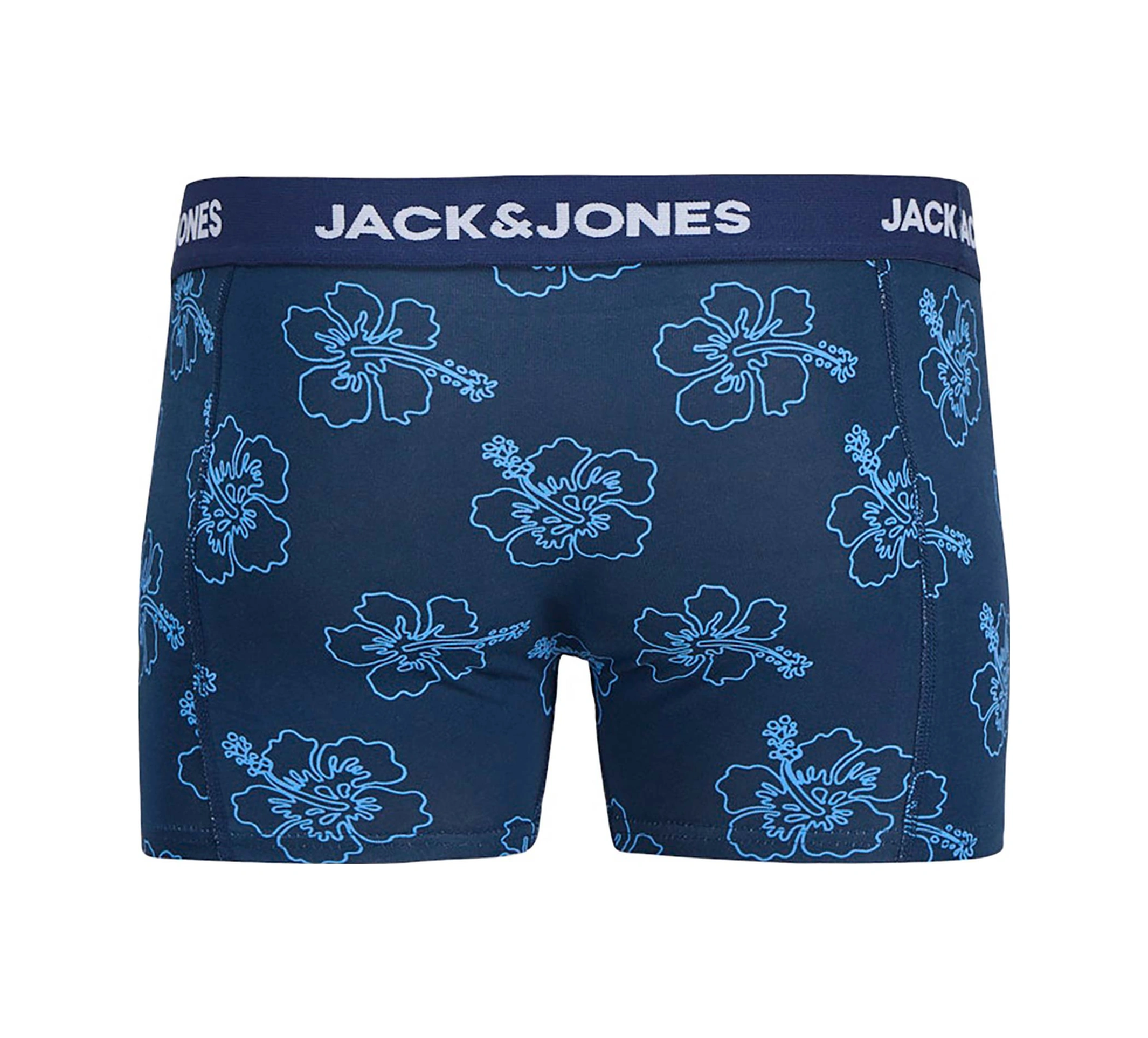 Jack & Jones Anthony Print Erkek 3'lü Boxer 12298171-pbl Mavi