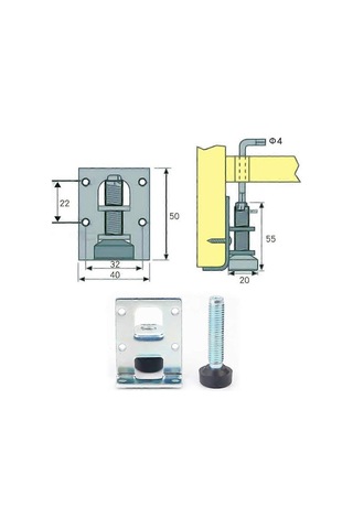 4 Adet Ayarlanabilir Mobilya Ayağı Seti, Masa Ve Sandalyeler İçin Dengeleme Ayakları, Dişli Ayaklar Diğer