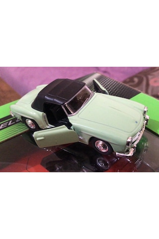 Model Metal Araba 1/36 Çek Bırak 1955 Yeşil Mercedes Benz 190sl