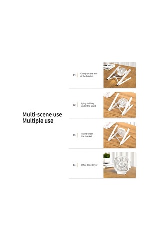 Didadodo Taşınabilir 5 Kademeli Soğutmalı Dizüstü Standı - Katlanabilir Ve Ayarlanabilir