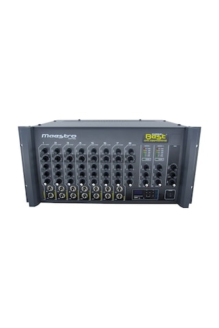 Best Maestro AN300SUT2 Anfi 2 x 300 Watt 8 Kanal Ekho + Usb + Çift Trafolu