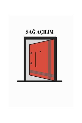Bravo Model Sağ Açılım Çelik Kapı Basar Kol