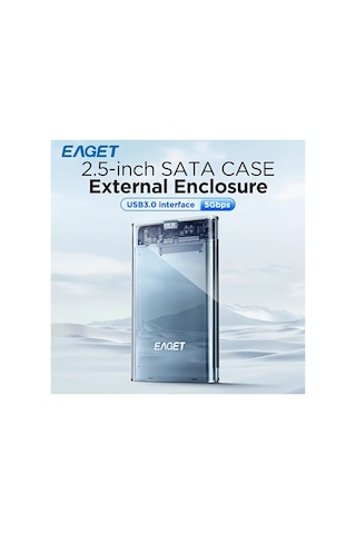 Eaget 6.35 Cm Harici Kasa, Usb 3.0 Sata Taşınabilir Şeffaf