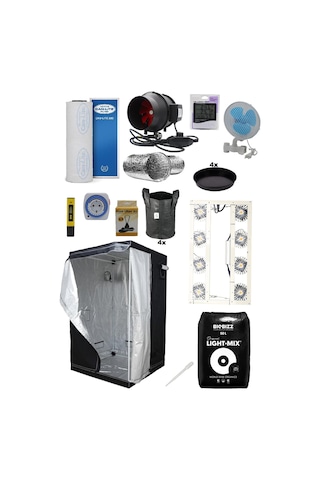 80x80x180 Bitki Yetiştirme Kabin Seti Eco