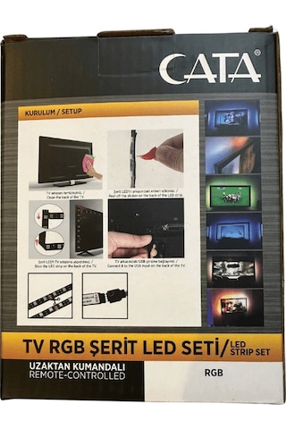 Cata Ct-4566 Tv Rgb Şerit Led Seti Kumandalı 2 Adet
