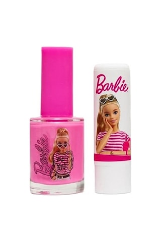 Kiva Barbie Lisanslı Dudak Koruyucu + Oje