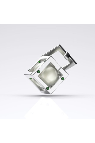 Zümrüt Küp Inci Kolye Seti Aaa Kalite Akoya