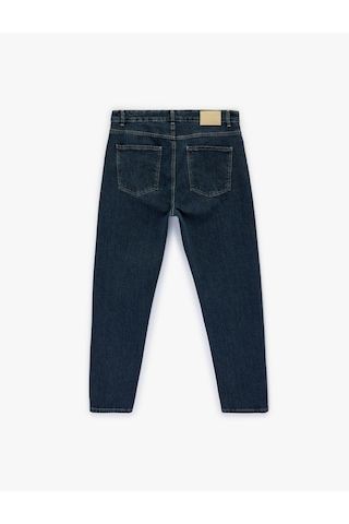 Koton Pamuklu Normal Bel Tapered Fit Jean Pantolon - Joe Jean Orta İndigo 6sam40156nd İndigo