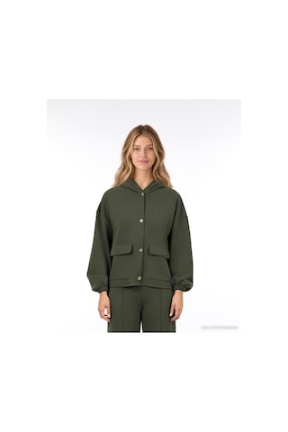 Yargıcı Regular Kapüşonlu Yaka Uzun Kol Sweatshirt 26kksw9005l 014 Yeşil