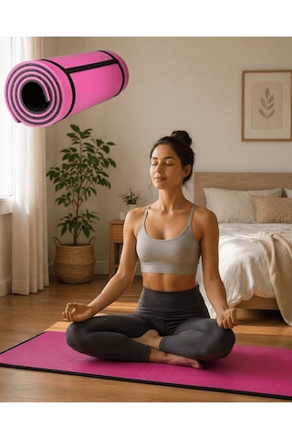 10 Mm Pilates Ve Egzersiz Matı Kaydırmaz Taban Konforlu Spor Minderi Hafif Taşınabilir Tkdytgsjsymn3fy6k0b