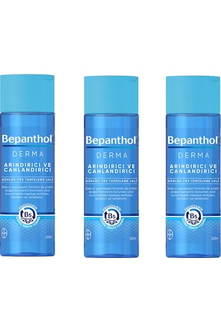 Bepanthol Derma Arındırıcı Canlandırıcı Günlük Yüz Temizleme Jeli 3 x 200 ML