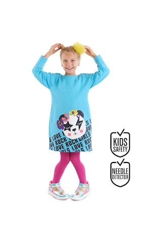 Denokids Girls Love Rock Kız Çocuk Elbise