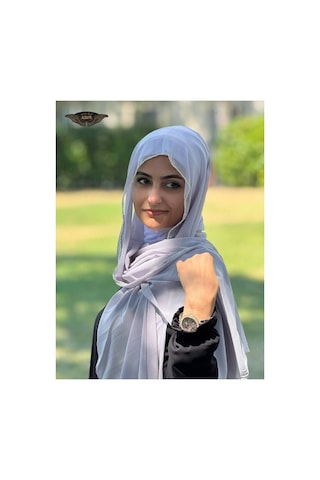 Aldaıyr 2 Şifonlu Şal Taşlı Kenarında 180 Santa Taşlı Bordo -more