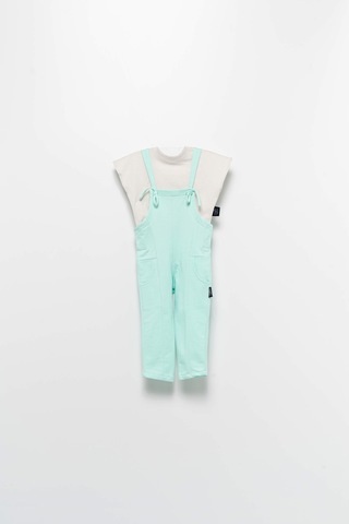 Babyhola Kız Çocuk Salopet Tişört Takım 50842 Yeşil