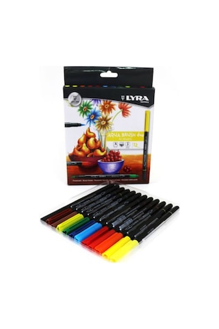 Lyra Aqua Brush Duo 12 Renk Çift Uç Kalem 6521120