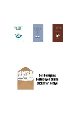 Tolstoy Bütün Eserleri 18 + Tolstoy Bütün Eserleri 17 Ciltli + Tolstoy Bütün Eserleri 14 Ciltli + Okuma Sticker'ları