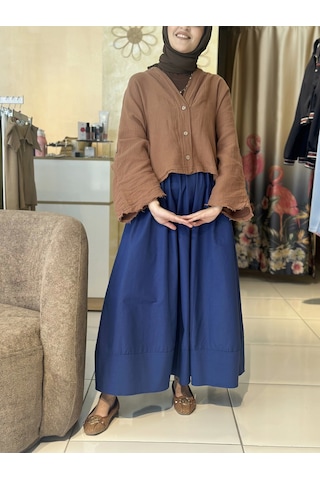 Poplin Etek Lacivert Lacivert