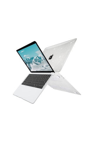 Macbook Neo 13 İnç A3404 İle Uyumlu Parlak Simli Şeffaf Kılıf Kapak Koruma Diğer