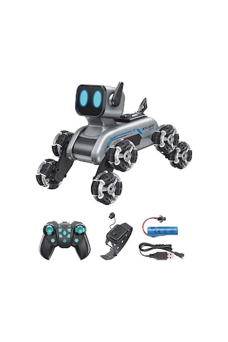 Jın-2950 Robot Köpek Bilekten Kont 2 4g 8 Teker Müzikli Ve Led Işıklı