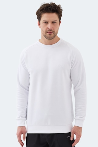 Slazenger Nadav Erkek Beyaz Sweatshırt Beyaz