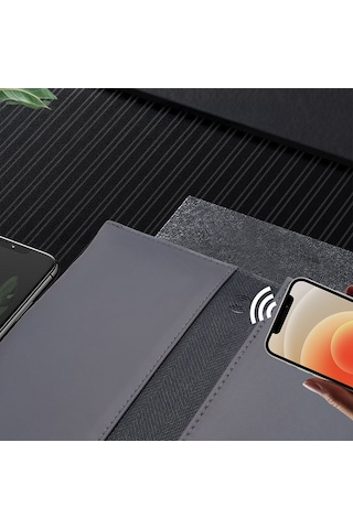 Lenyes Lb511 Nfc Tag Özellikli 14 İnç Su Geçirmez Laptop Kılıfı Gri