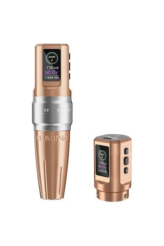 Ez P3 Pro Lumina 2.0 3.3mm Stroke Kablosuz Pmu & Dövme Pen Makinesi Rose Gold