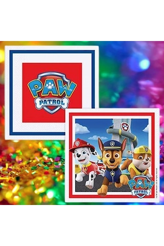 Kağıt Peçete Paw Patrol Refresh Temalı 16 Lı 33x 33 Cm Sadece Peçeteler