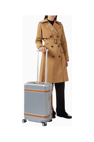 Paravel Aviator Carry-on Plus Kabin Boyu Trolley Valiz, Skyline Silver Gümüş